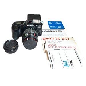 Minolta Maxxum 3000i AF 28-70 MM Camera W/ Lenses‎ & Minolta Flash MAXXUM D314i